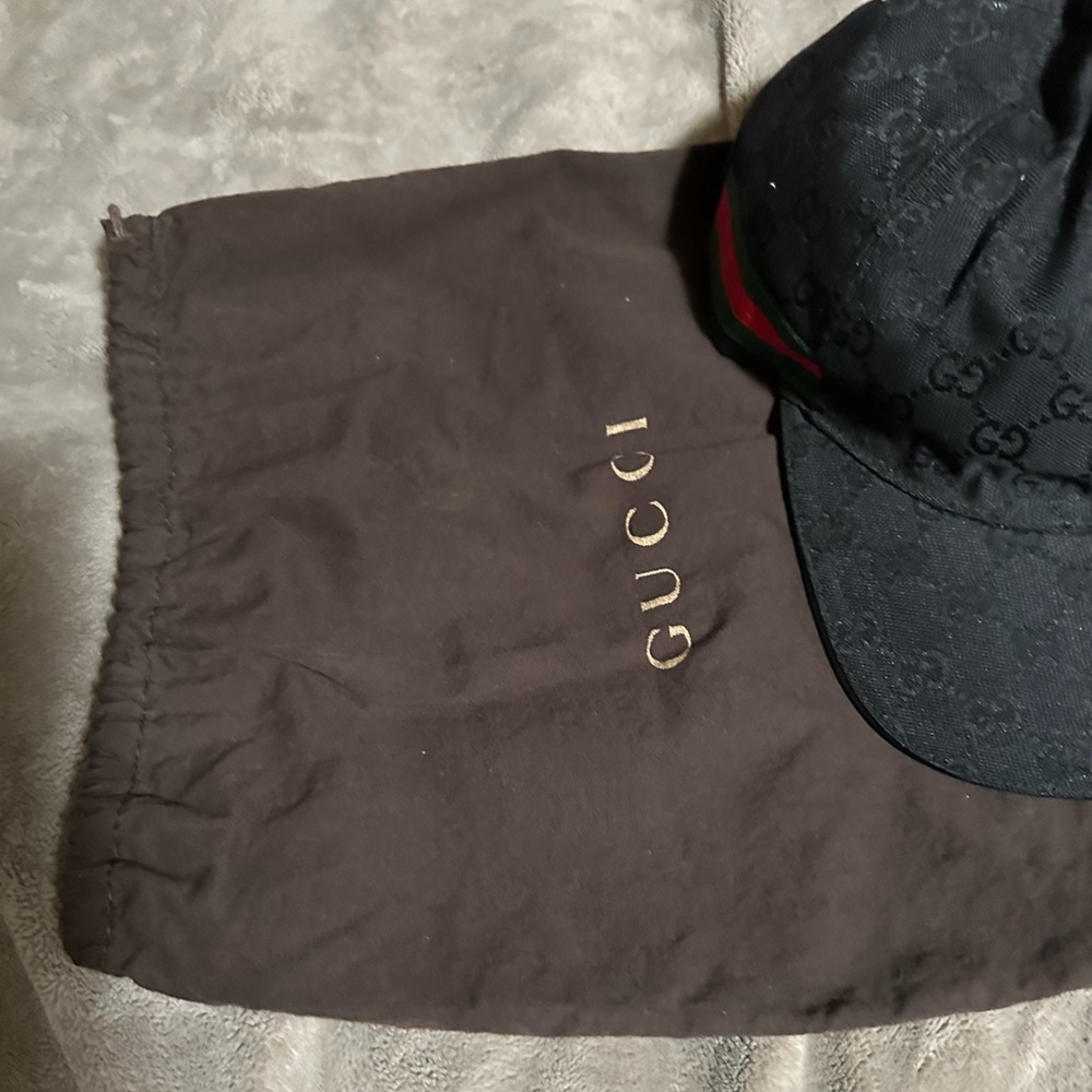 Authentic Gucci Black Monogram Cap - Picture 3 of 16